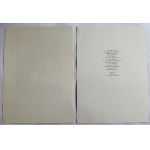 GUNTER DREBUSCH, TEKA GRAFIKI, 7 SZTUK, WIERSZE W JĘZYKU POLSKIM I JĘZYKU NIEMIECKIM, WYDAWNICTWO SPOŁCZENY KOMITET ODNOWY ZABYTKÓW KRAKOWA 1988 R