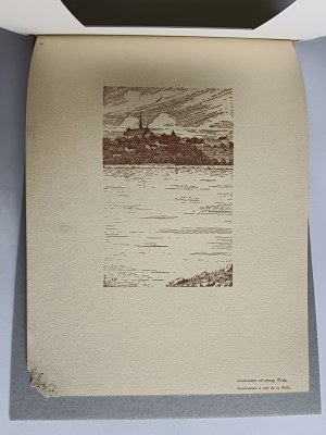 JOZEF PIETRASZEWSKI, SANDIERZ, GENERAL VIEW, PEN VIEW, LITHOGRAPH