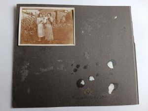 SET OF 2 PHOTOS ON CARD FROM OLD ALBUM TREMBOWLA 1924
