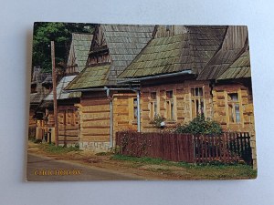 CHOCHOŁÓW, CZARNY DUNAJEC, WOODEN BUILDINGS OF PODHALE VILLAGE