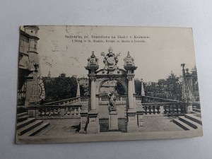 KRAKOW ST. STANISLAWA POND ON THE ROCK, STAMP 1909