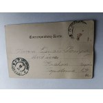 BOGUMIN ODERBERG DŁUGI ADRES, STEMPEL KRAKÓW, KRAKAU 1899 R