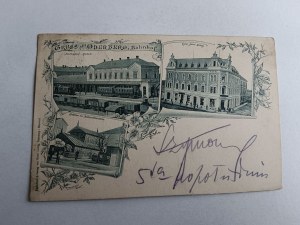 BOGUMIN ODERBERG LONG ADDRESS, STAMP PRZEMYŚL, KRAKAU 1898