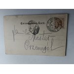 BOGUMIN ODERBERG DŁUGI ADRES, STEMPEL PRZEMYŚL, KRAKAU 1898 R
