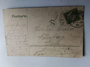 KADYNY ELBLĄG CADINEN ELBING MAUZOLEUM, LONG ADDRESS, SLIGHTLY DAMAGED TEAR IN THE MIDDLE PART ON THE RIGHT SIDE, STAMP, STAMPED