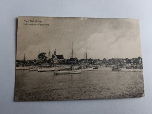 HELIUM BATHING PLACE AT THE BALTIC SEA FISHING BOATS