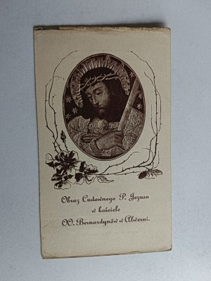 PICTURE OF ALWERNIA IMAGE OF THE MIRACULOUS JESUS IN THE CHURCH OF THE BERNARDINE FRIARS 1928