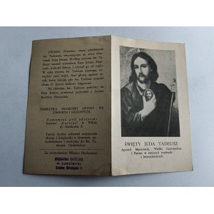 MODLITEWNIK ŚWIĘTY JUDA TADEUSZ APOSTOŁ MĘCZENNIK, WILNO CARITAS