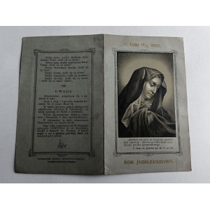 MODLITEWNIK KALENDARZYK DLA STOWARZYSZENIA MATEK CHRZEŚCIJAŃSKICH 1905 R
