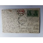 LĄDEK ZDRÓJ BAD LANDECK STEINBAD 1914 R ZNACZEK STEMPEL