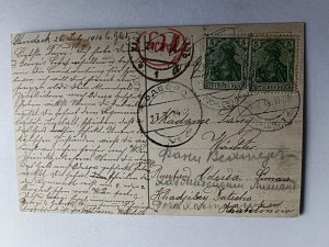 LANDEK ZDROJ BAD LANDECK STEINBAD 1914 STAMP