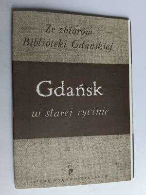 SET OF 9 POSTCARDS GDANSK IN OLD ENGRAVING, GDANSK LIBRARY
