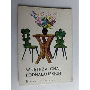 ZESTAW 8 POCZTÓWEK WNĘTRZA CHAT PODHALAŃSKICH