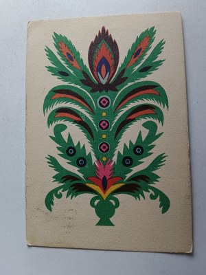 CUTOUT ŁOWICKA ŁOWICZ, FOLKLORE, STAMP
