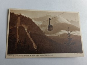 ZAKOPANE FUNICULAR RAILROAD CARRIAGES MYŚLENICE CRAGS STAMP STAMP 1937