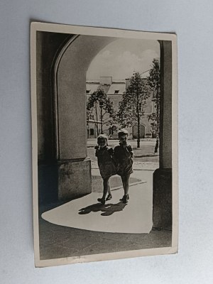 WARSAW YOUNG RESIDENTS OF A WORKERS' HOUSING ESTATE IN MARIENSZTAT, STAMP