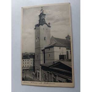 LWÓW KATEDRA USZKODZONA