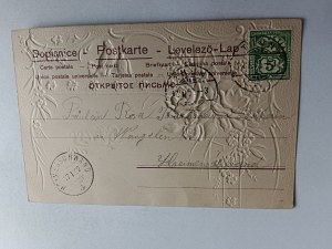 FLOWERS EMBOSSING PRE-WAR STAMP