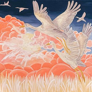 Karolina Rychel, Flying Cranes, 2025