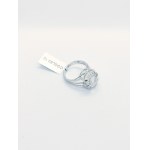 Pierścionek z kryształem górskim 11.58 ct, srebro 925, certyfikat Gemporia