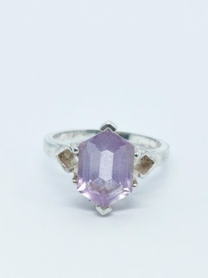 Amethyst Ring, 925 Silver, Gemporia