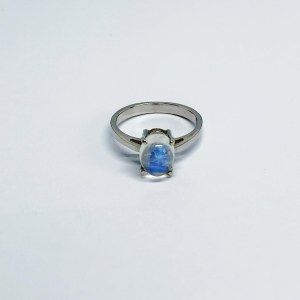 Silver Gemporia ring with moonstone
