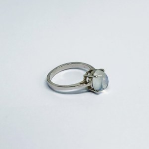 Silver Gemporia ring with moonstone