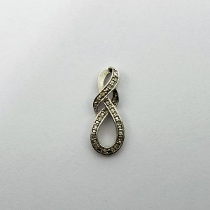Srebrna zawieszka z Diamentami około 0.13 Ct