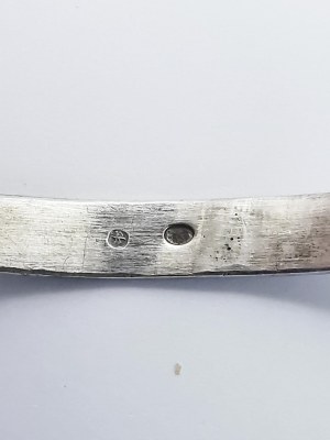 Warmet bangla bracelet, silver
