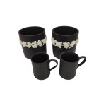 Zestaw czarnej porcelany Wedgwood