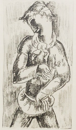 Eugeniusz Zak (1884 – 1926) Mężczyzna z kwiatkiem, 1929