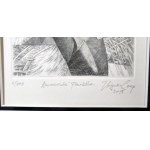 Zbigniew Czop Amazonka-Pianistka Miedzioryt/ Praca na papierze