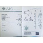 2 DIAMANTI NATURALI LUCIDATI 1,07 BLU INTENSO FANCY* -SI1-2 - AIG - C31210-6
