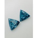 2 DIAMANTI NATURALI LUCIDATI 1,07 BLU INTENSO FANCY* -SI1-2 - AIG - C31210-6