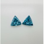 2 DIAMANTI NATURALI LUCIDATI 1,07 BLU INTENSO FANCY* -SI1-2 - AIG - C31210-6