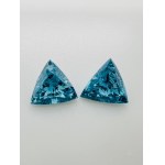 2 DIAMANTI NATURALI LUCIDATI 1,07 BLU INTENSO FANCY* -SI1-2 - AIG - C31210-6