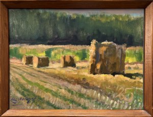 Slawomir J. Siciński, Straw bales in the field, 2025