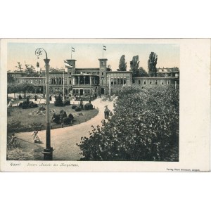 Sopot - Interior view of the spa garden, ca. 1900.