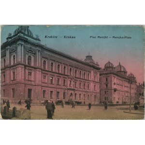 Kraków - Plac Matejki, ok. 1915.