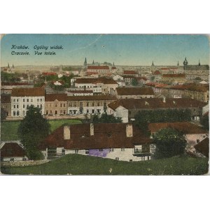 Krakow - General view from Podgórze, ca. 1915.