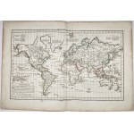 Map of the world - Mappe Monde - C. F. Delamarche, 1806.
