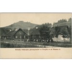 Poręba, Mszana Dolna - Holiday colony of middle school students in Poręba, ca. 1910.