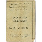 ID Card, Moscice, 1939.