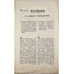 Circular of the Galician gubernatorial government on Wieliczka and Bochnia salt, 1820