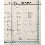 Tatra Mountains and Pieniny, tourist map, 1957.