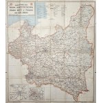 Car map and condition of roads in Poland for 1939/1940. Polish Touring Club.
