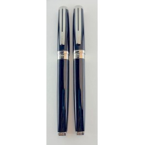 Pen - Two Waterman Exception fountain pens in black...