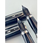 Pen - Two Waterman Exception fountain pens in black...