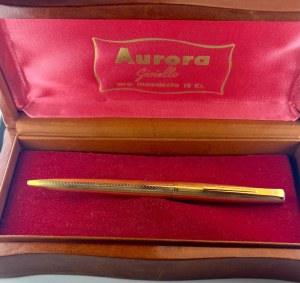 Pen - Vintage Aurora Ballpoint in solid 18 ct gold...