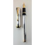 Pen - Sheaffer Grand Connaisseur in silver with godron pattern in perfect condition...